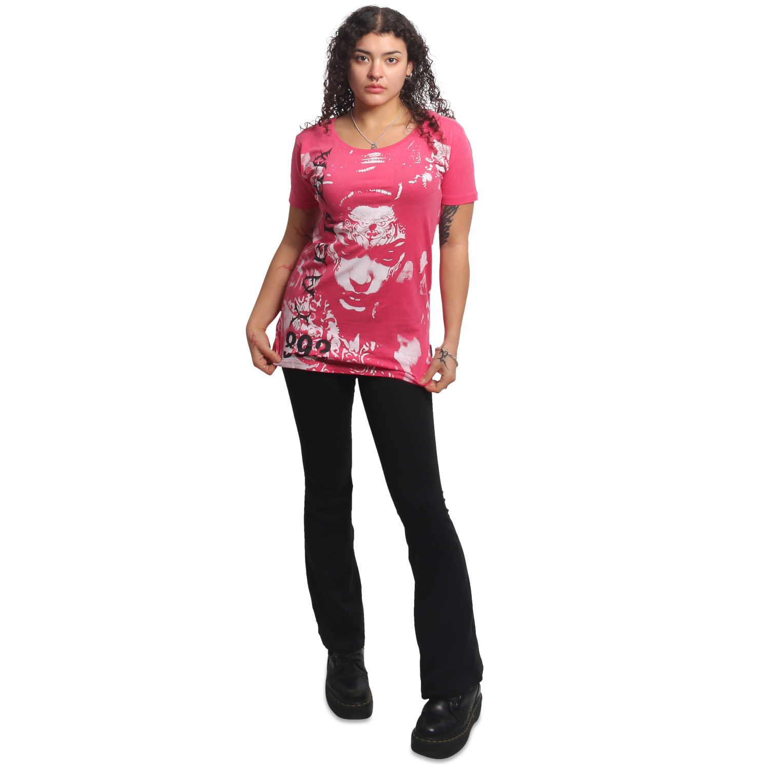 Yakuza dámské tílko Mystic Curved Crew Neck T-Shirt claret/red 2XL