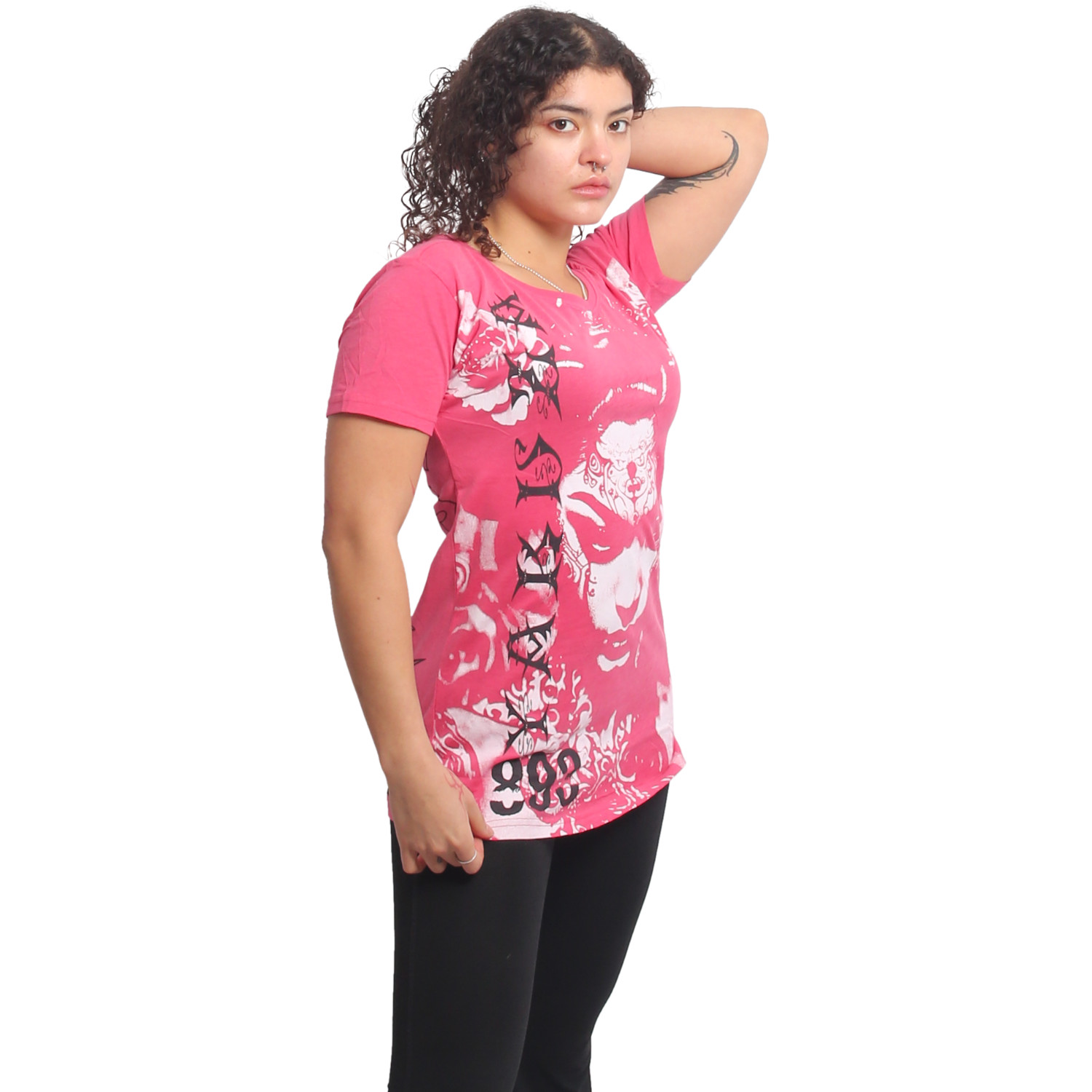 Yakuza dámské tílko Mystic Curved Crew Neck T-Shirt claret/red 2XL