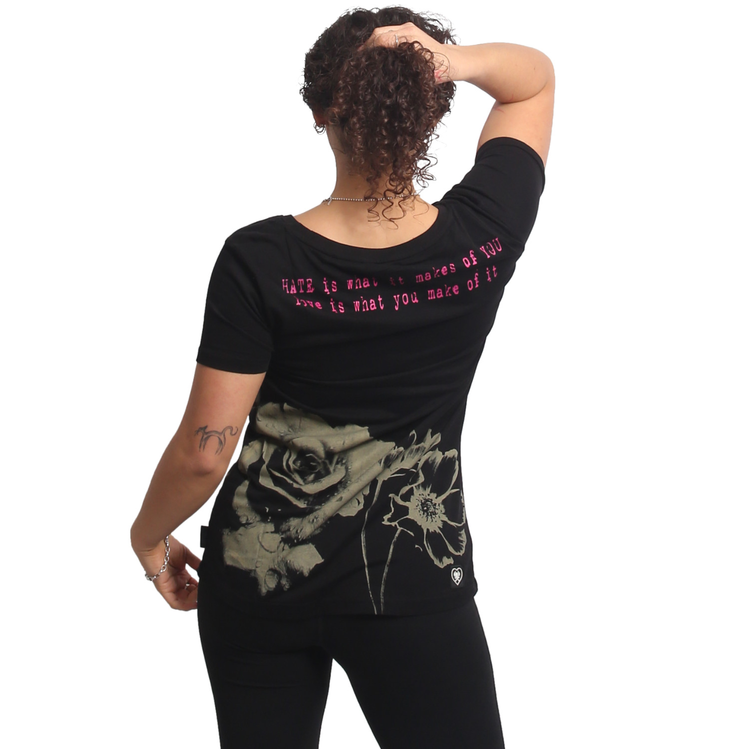 Yakuza dámské tílko Hidden Curved Crew Neck T-Shirt black L