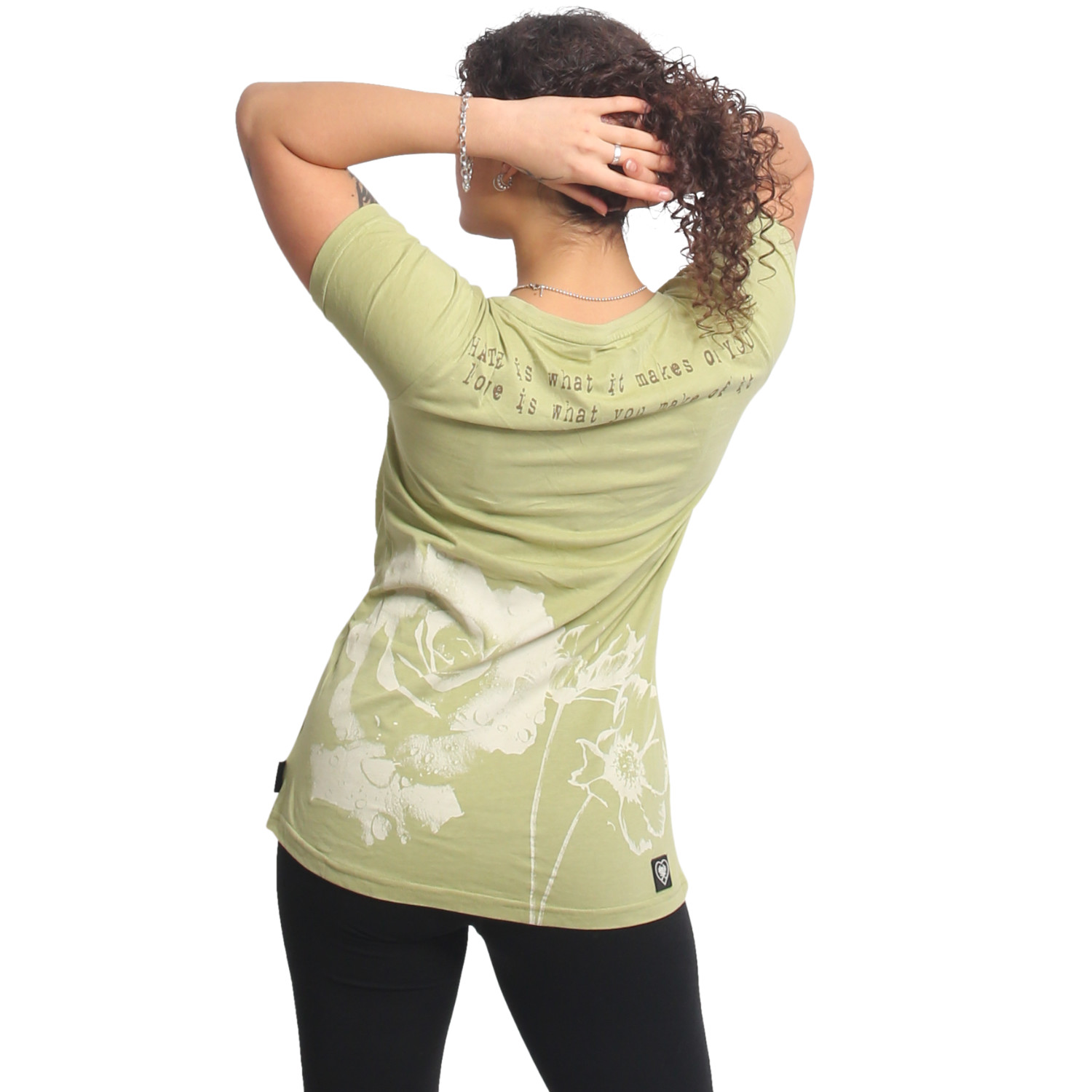 Yakuza dámské tílko Hidden Curved Crew Neck T-Shirt tarragon XS