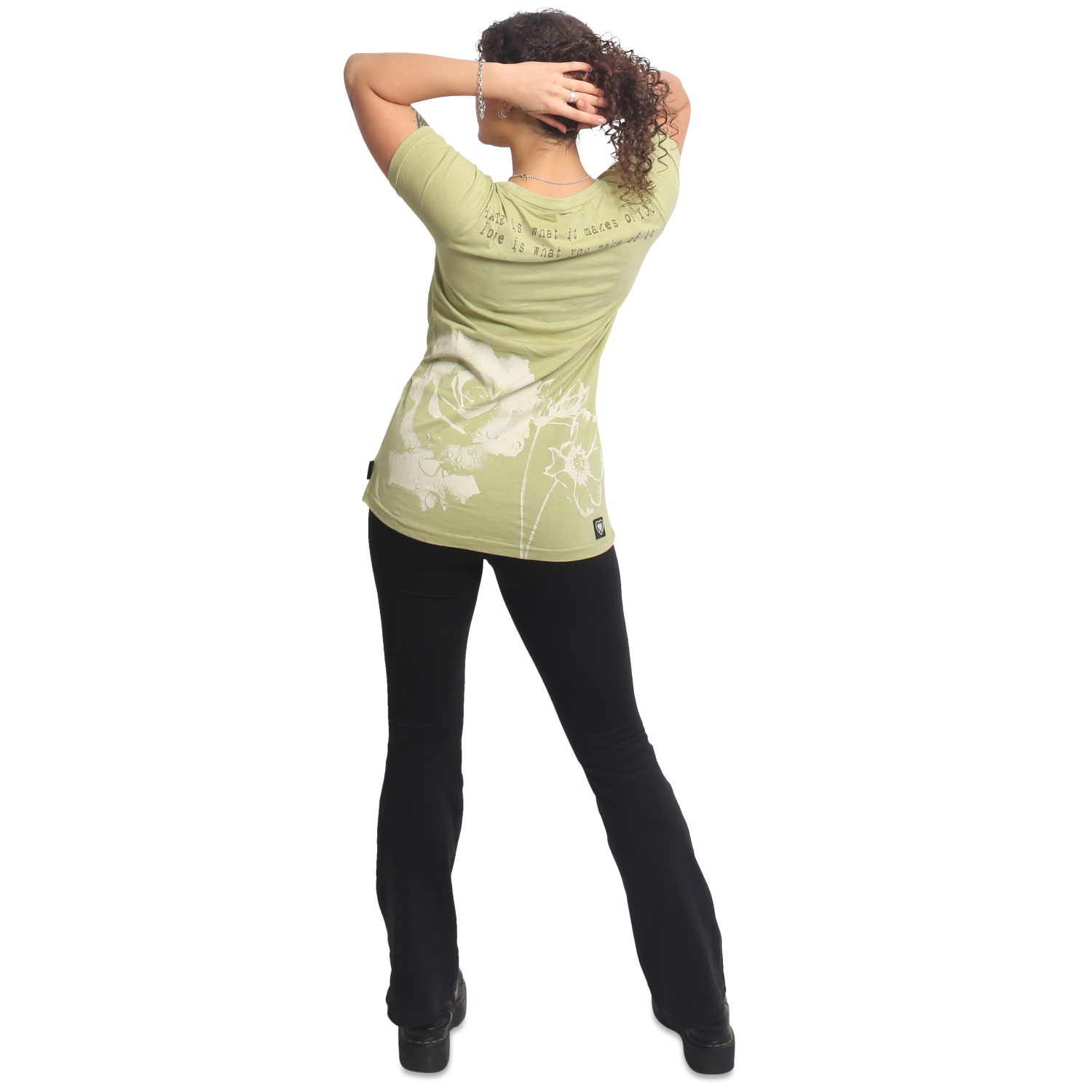 Yakuza dámské tílko Hidden Curved Crew Neck T-Shirt tarragon XS