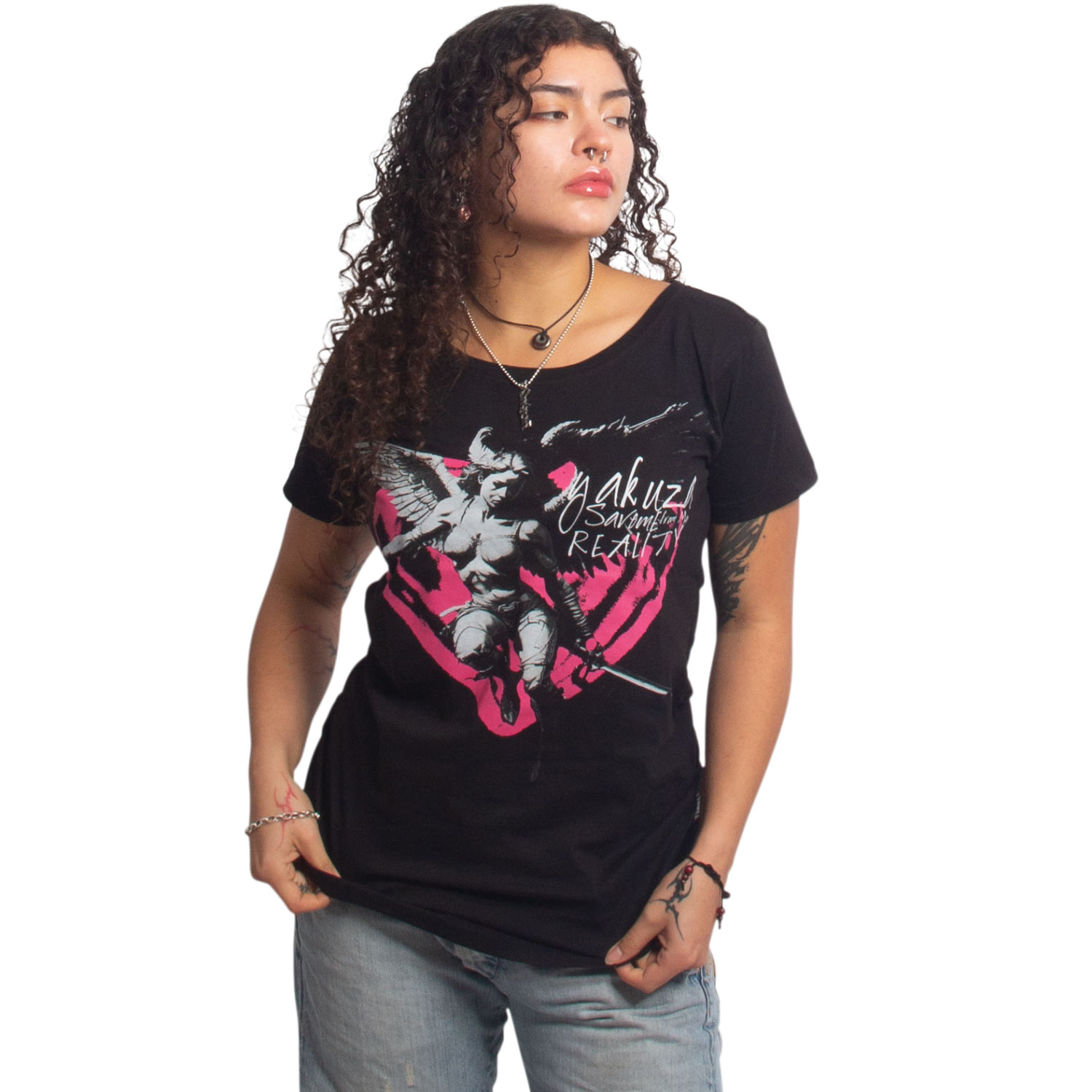 Yakuza dámské tílko Nemesis Curved Crew Neck T-Shirt