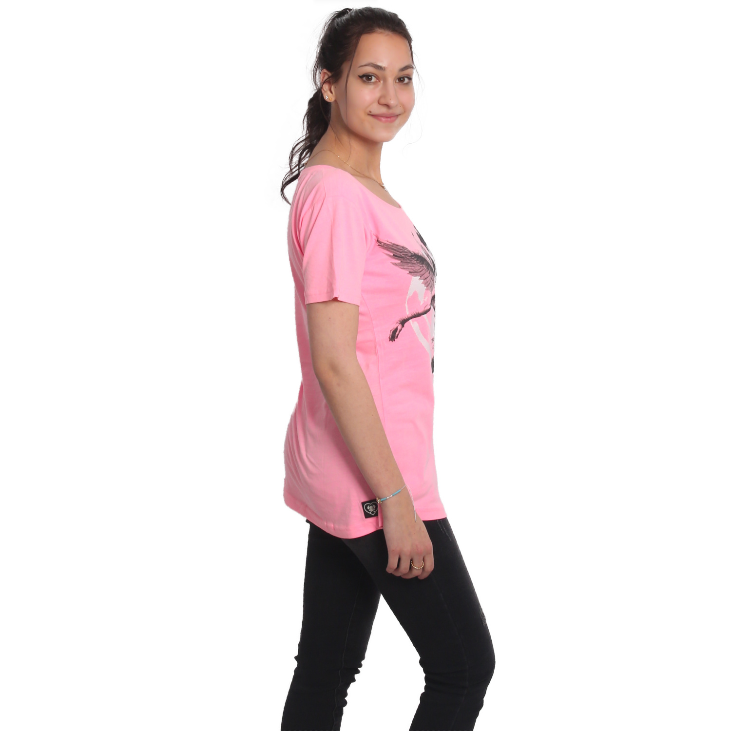 Yakuza dámské tílko Nemesis Curved Crew Neck T-Shirt cotton/candy XS