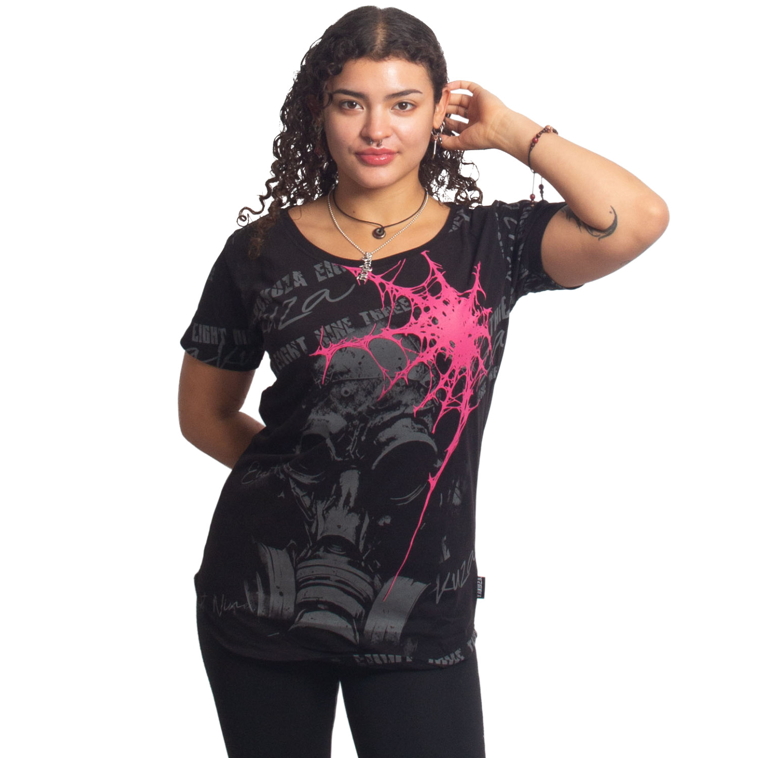 Yakuza dámské tílko Respirator V03 Allover Curved Crew Neck T-Shirt