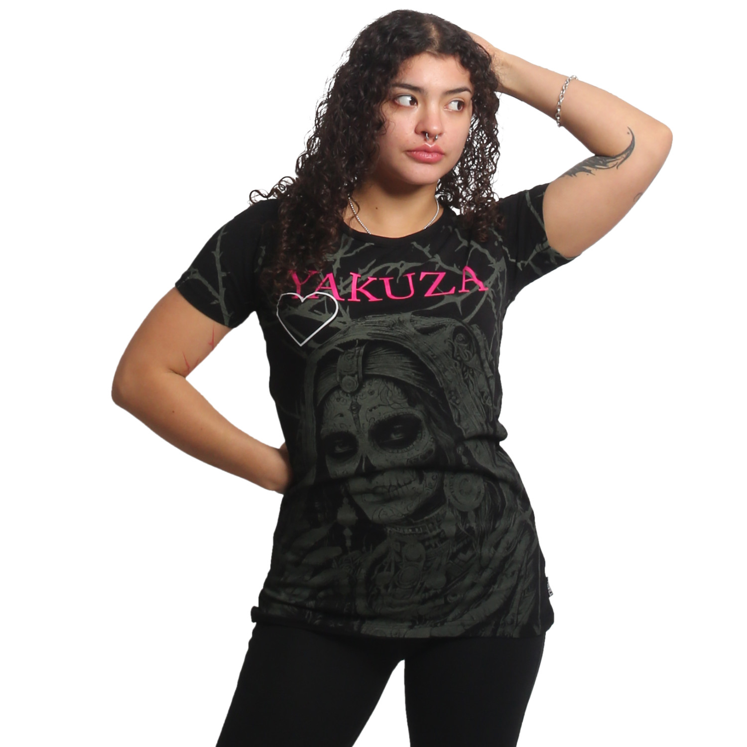 Yakuza dámské tílko Thorns Allover Long Tail T-Shirt