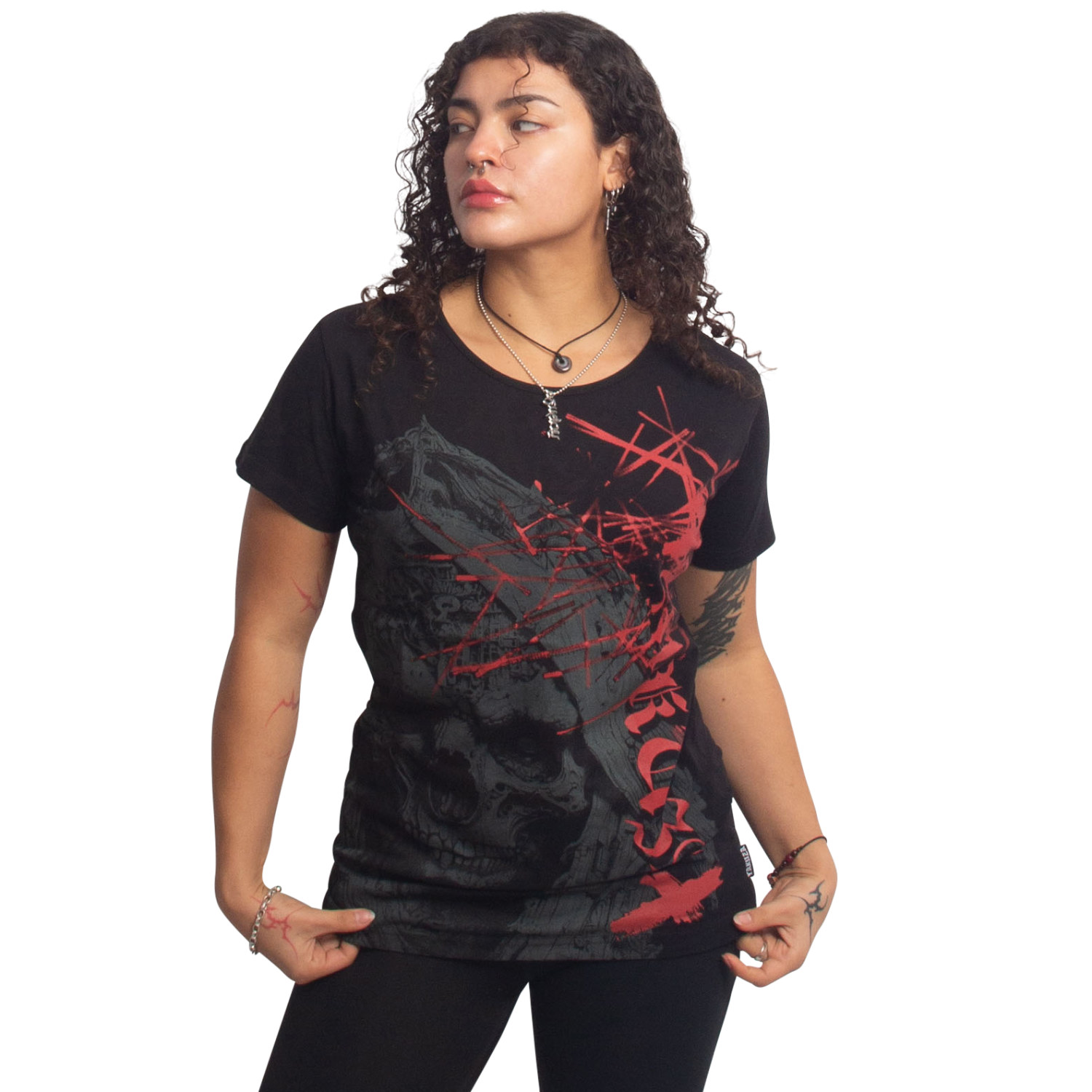 Yakuza dámské tílko Dark Angel Urban Crew Neck T-Shirt