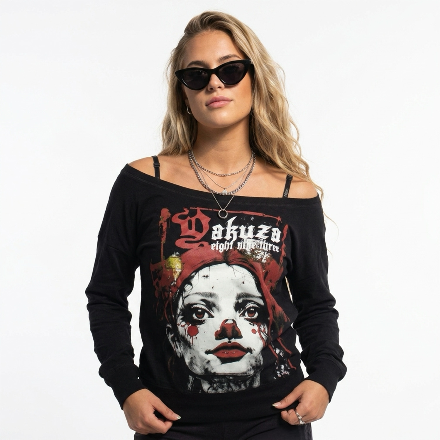 Yakuza dámské tričko s dlouhým rukávem Dollz Urban Longsleeve T-Shirt black L
