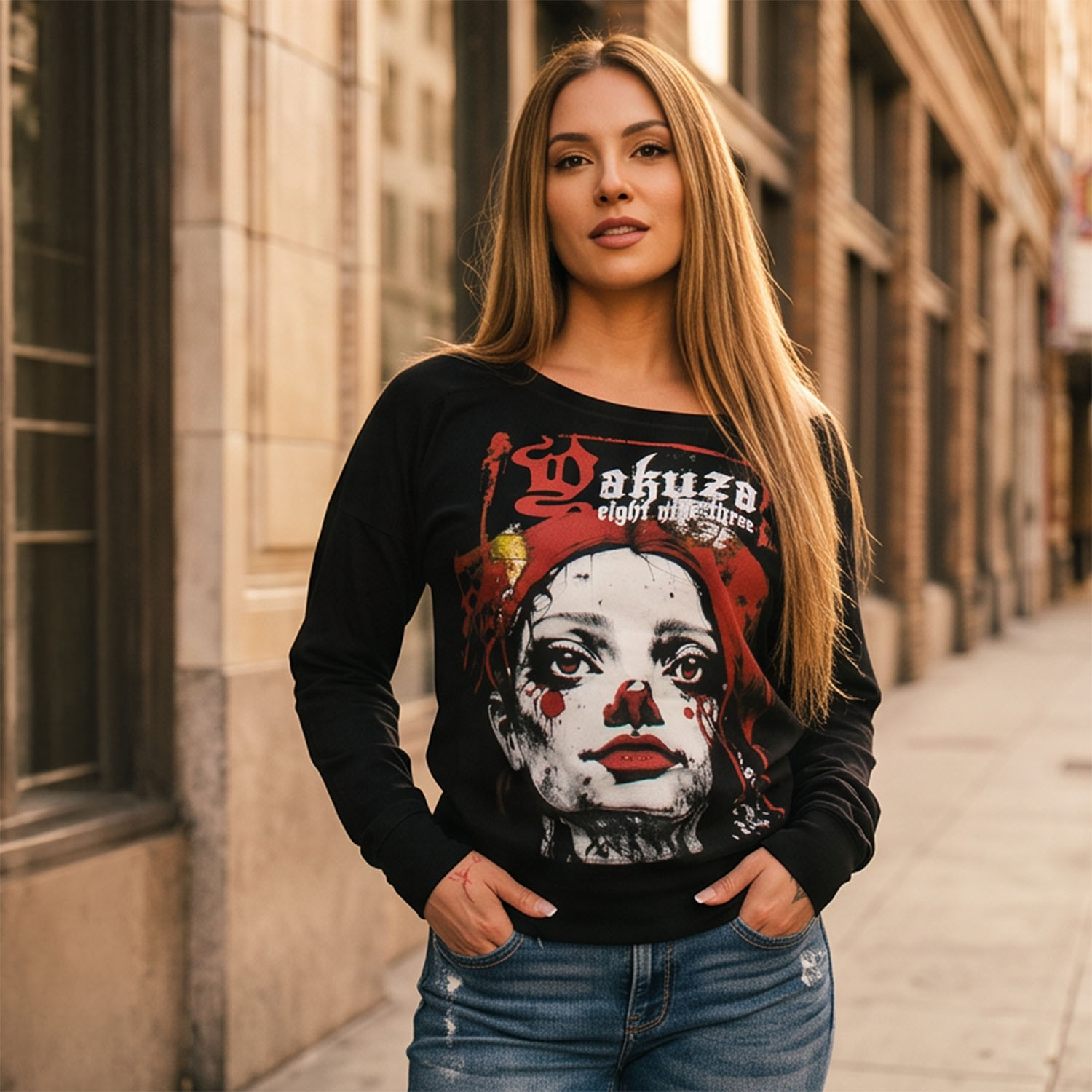 Yakuza dámské tričko s dlouhým rukávem Dollz Urban Longsleeve T-Shirt black L