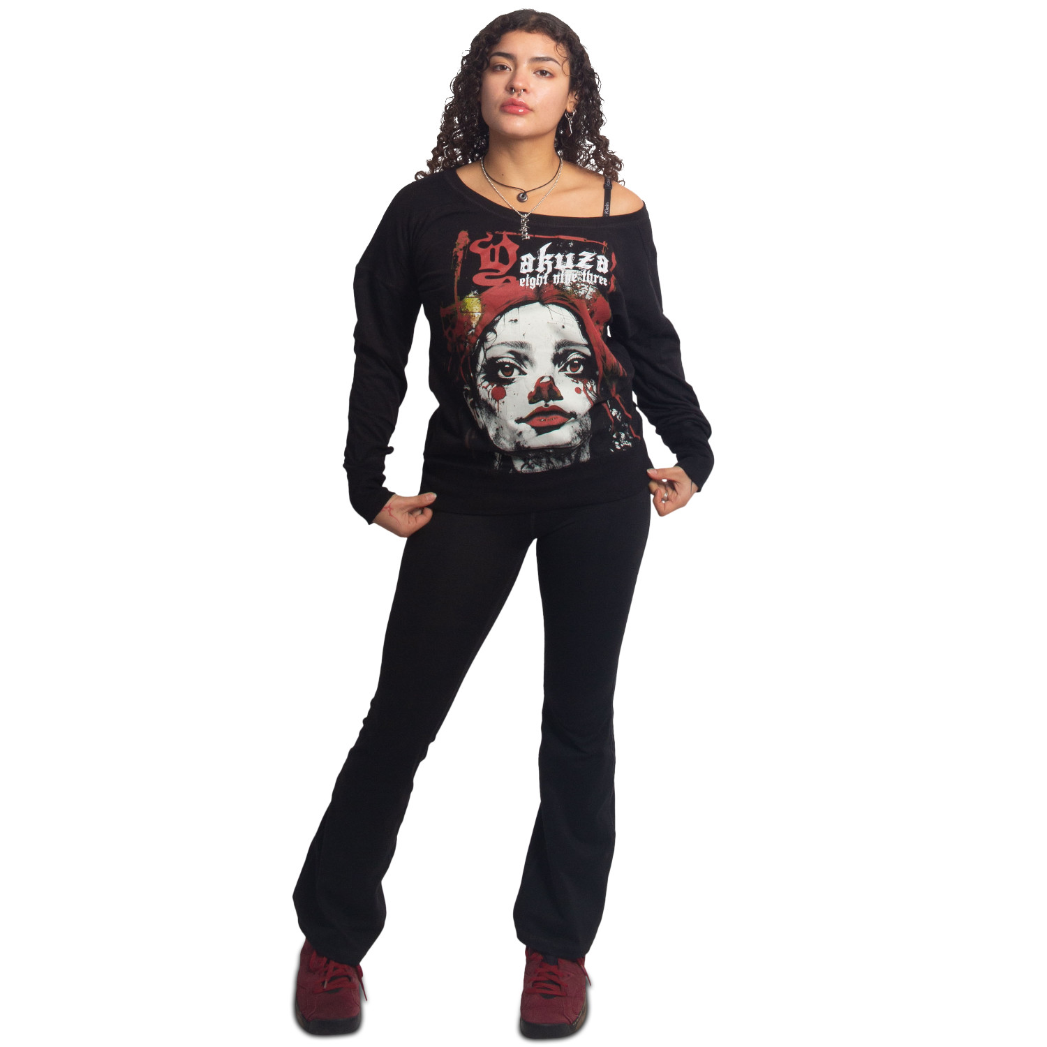 Yakuza dámské tričko s dlouhým rukávem Dollz Urban Longsleeve T-Shirt black L