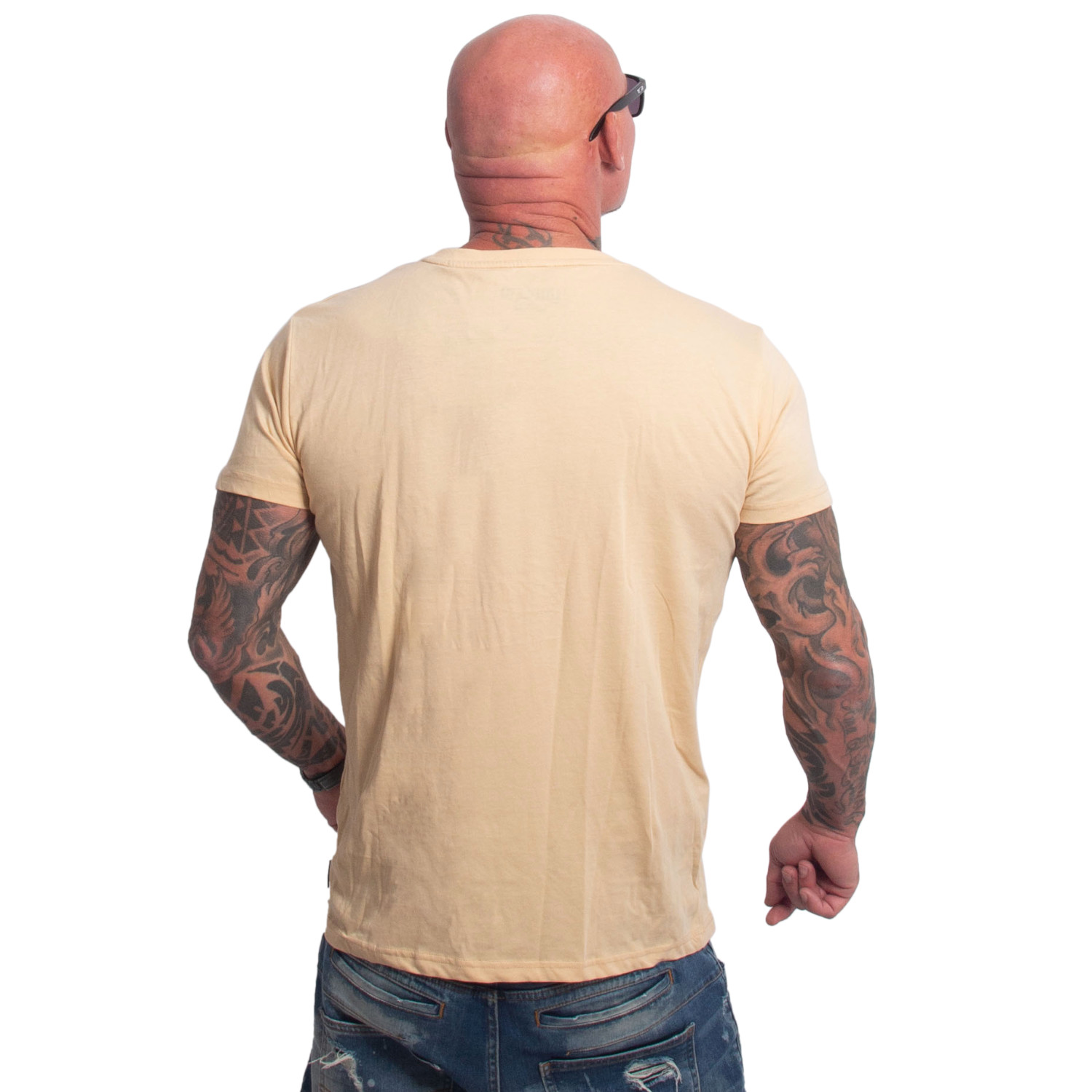 Yakuza pánské tričko Bleak Regular Basic T-Shirt beige XL