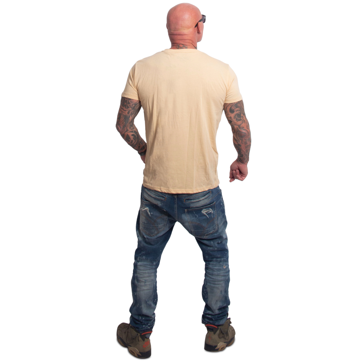Yakuza pánské tričko Bleak Regular Basic T-Shirt beige XL