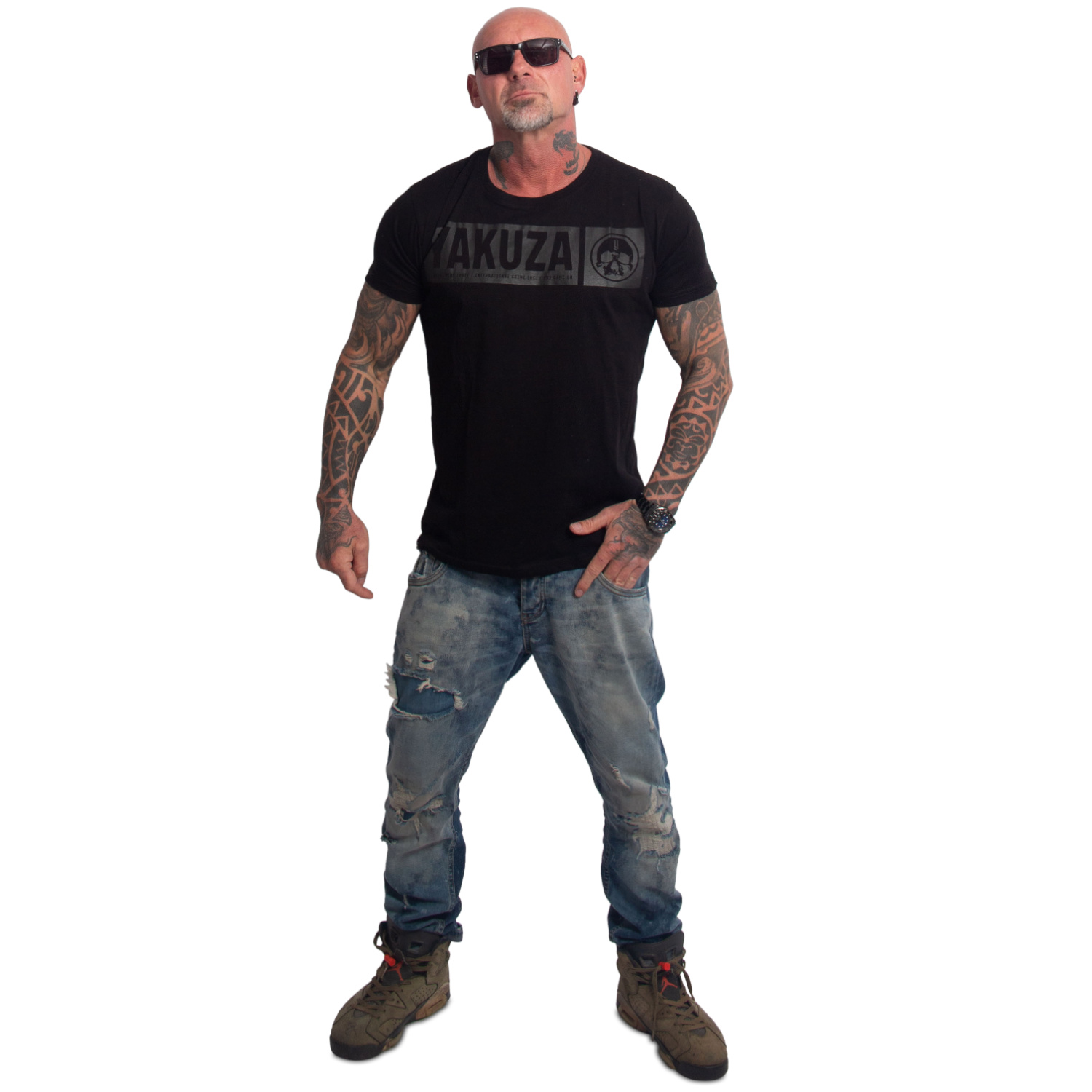 Yakuza pánské tričko Bleak Regular Basic T-Shirt black 2XL