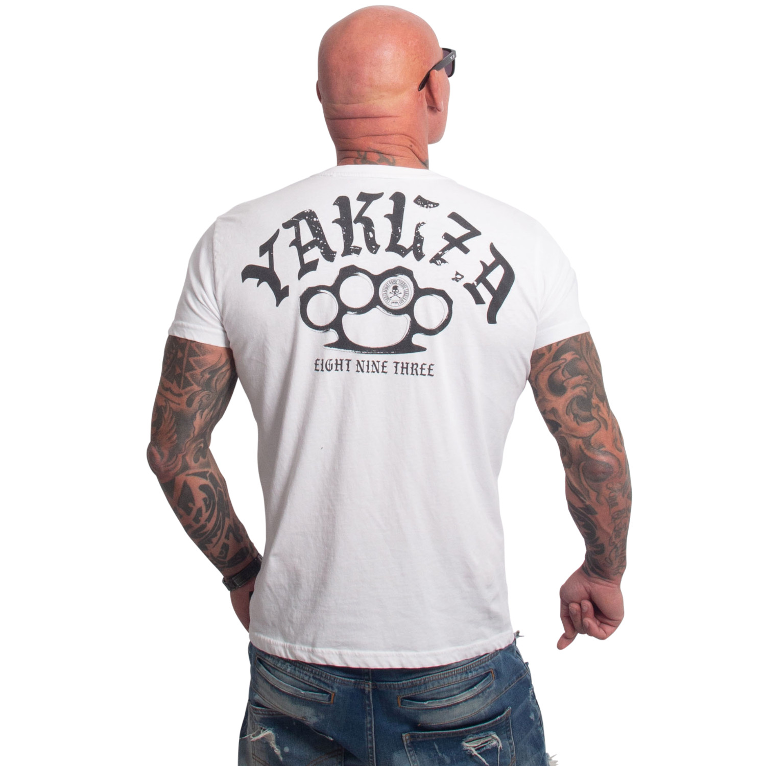 Yakuza pánské tričko Crusher Regular Basic T-Shirt white 2XL