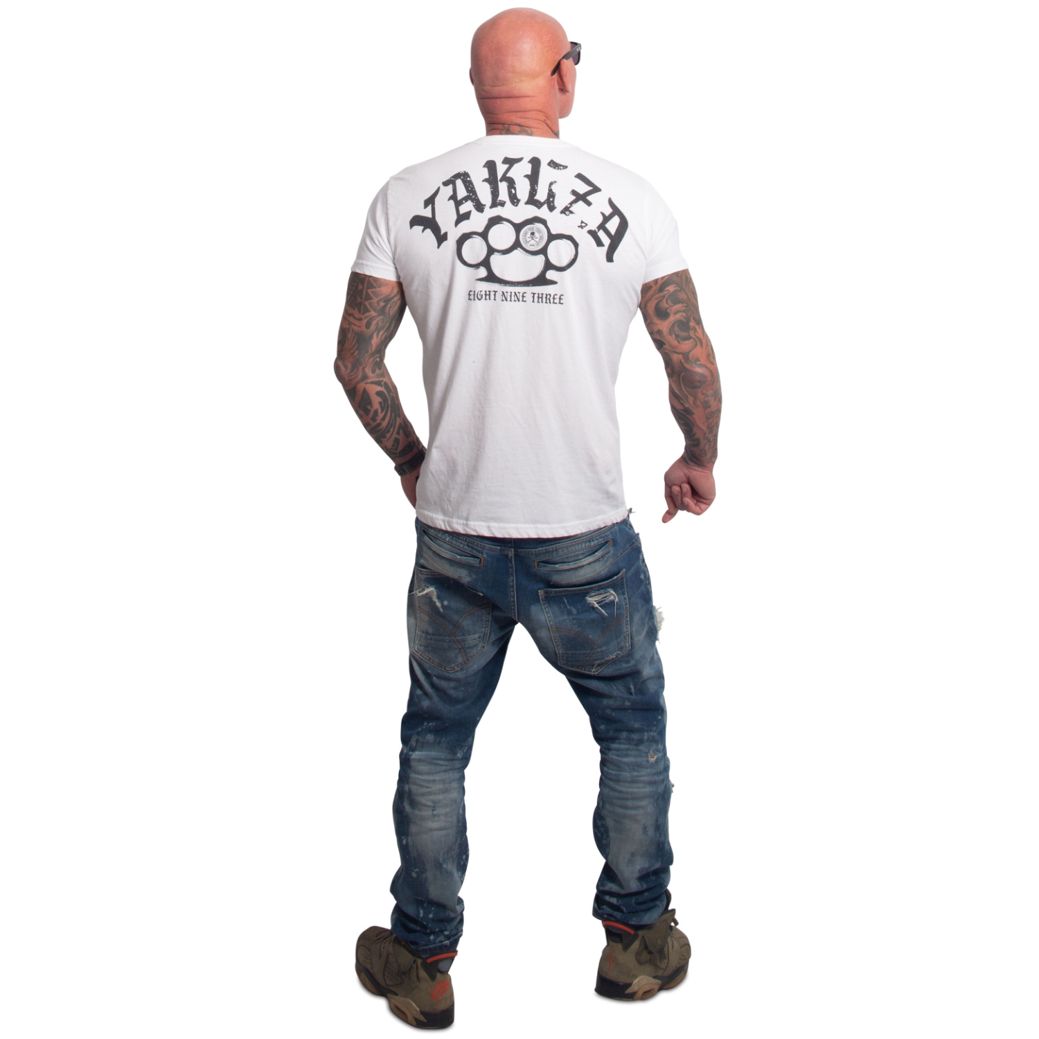 Yakuza pánské tričko Crusher Regular Basic T-Shirt white 2XL