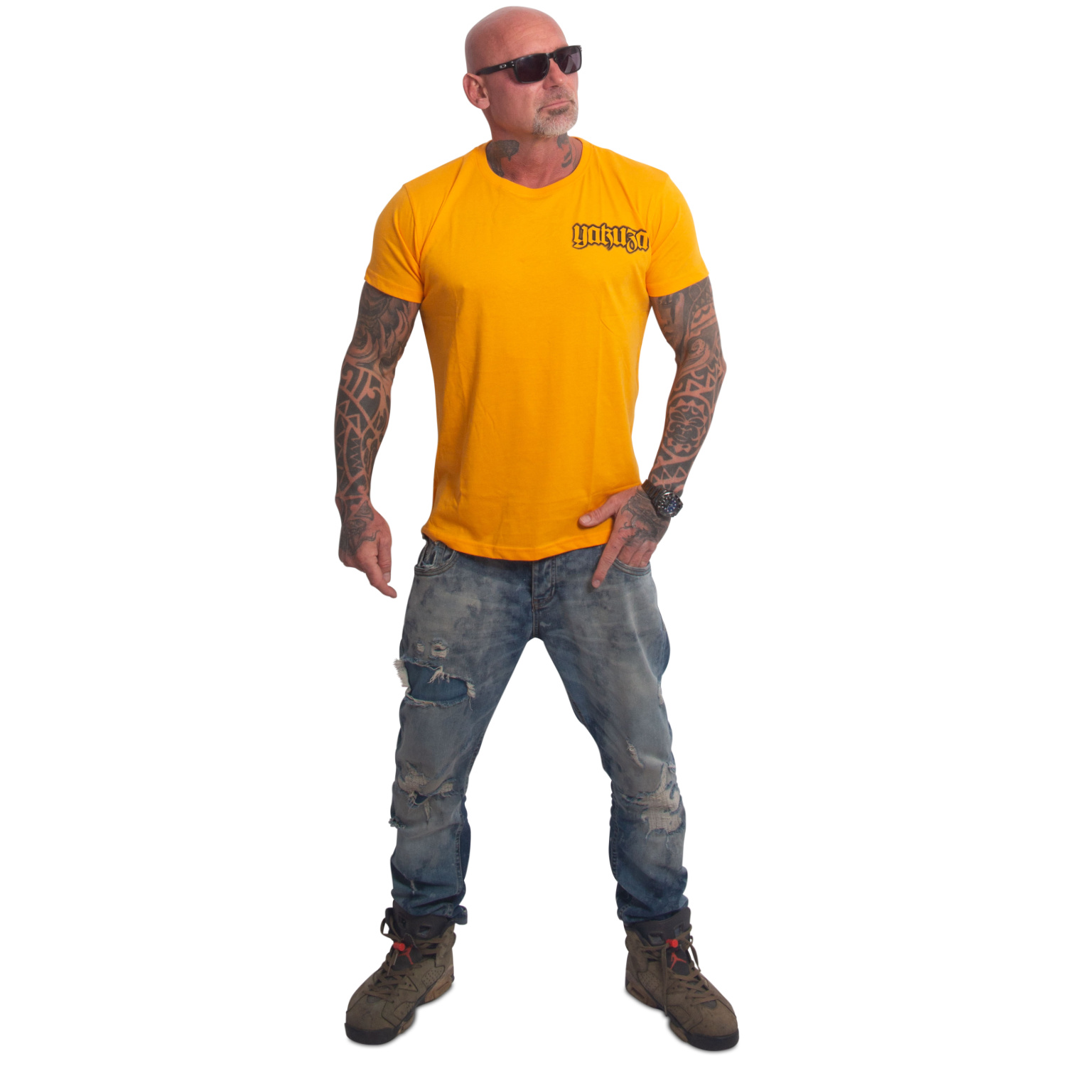 Yakuza pánské tričko Blacks Regular Basic T-Shirt orange 6XL