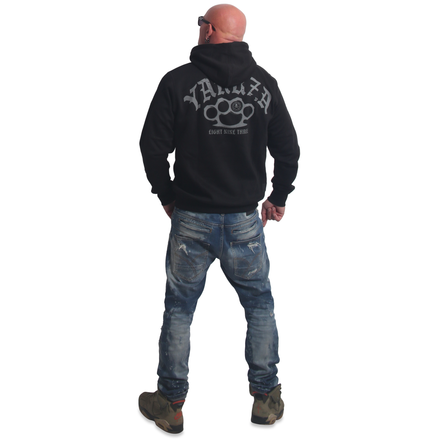 Yakuza pánská mikina s kapucí Crusher Basic Hoodie black L