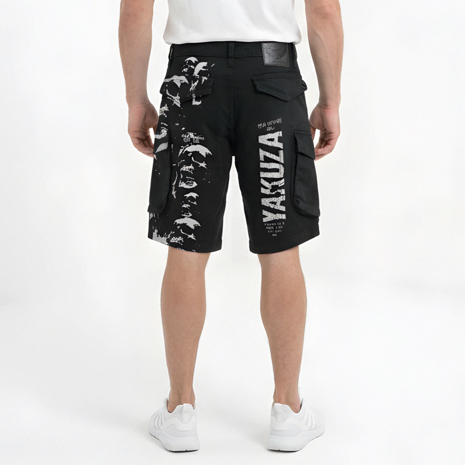 Yakuza pánské cargo šortky Rope Time Cargo Shorts black