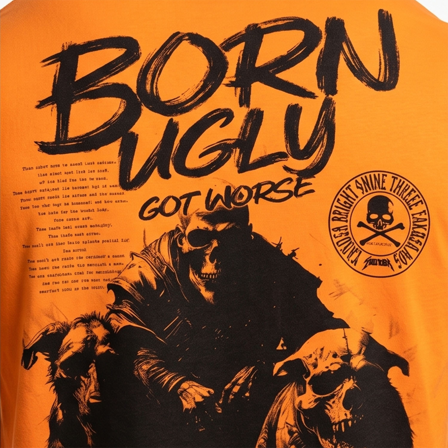 Yakuza pánské tričko Worse Regular T-Shirt orange/popsicle 5XL