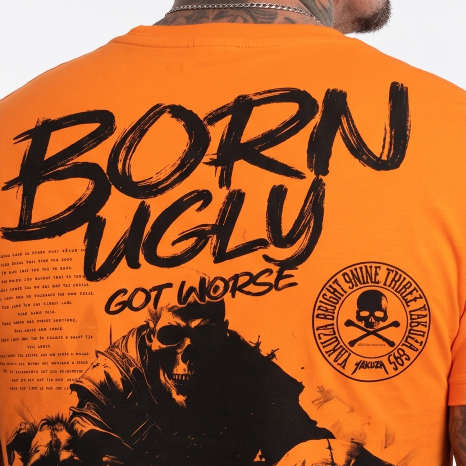 Yakuza pánské tričko Worse Regular T-Shirt orange/popsicle 5XL