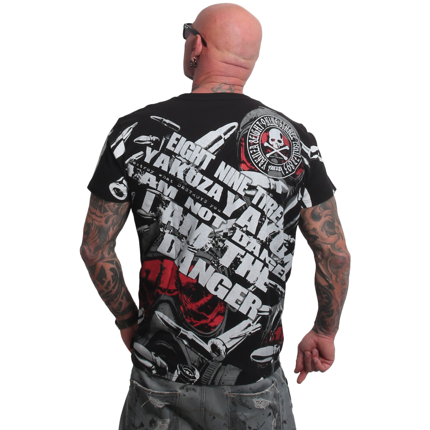 Yakuza pánské tričko Danger Allover Regular T-Shirt