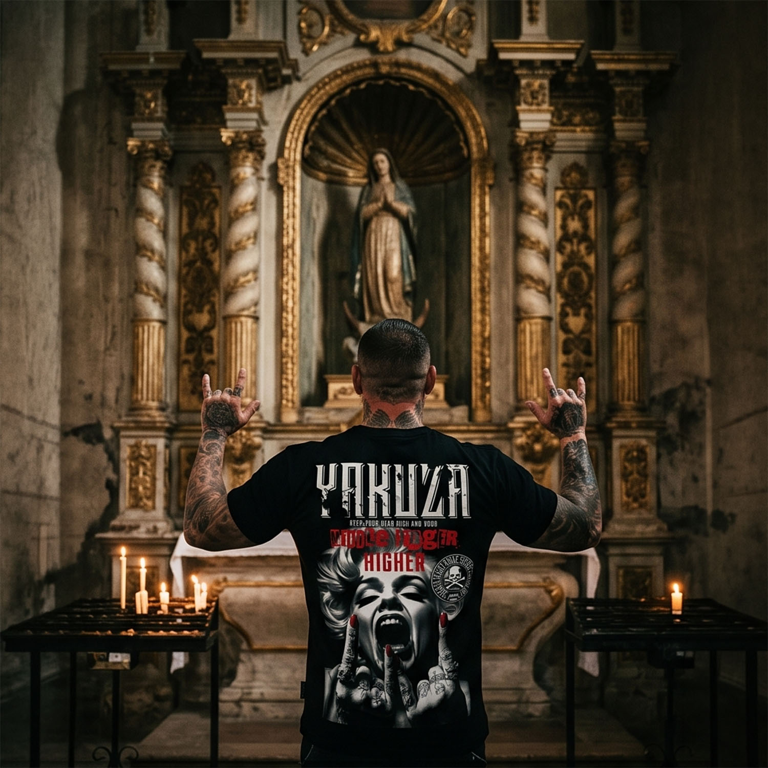 Yakuza pánské tričko Middle Regular T-Shirt