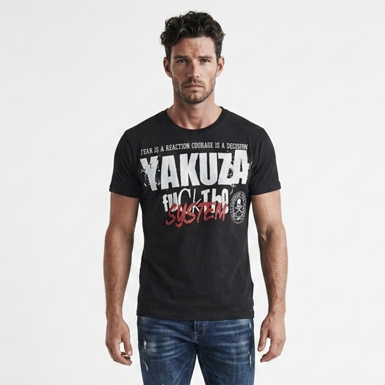 Yakuza pánské tričko Reaction Regular T-Shirt black S