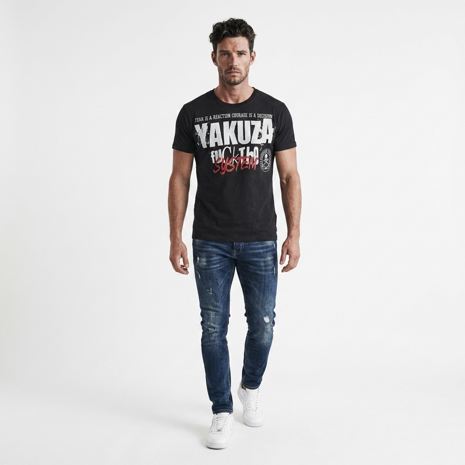 Yakuza pánské tričko Reaction Regular T-Shirt black S