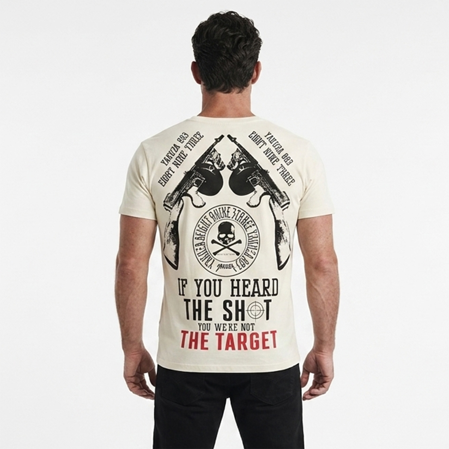 Yakuza pánské tričko Shot Regular T-Shirt bone/white XL