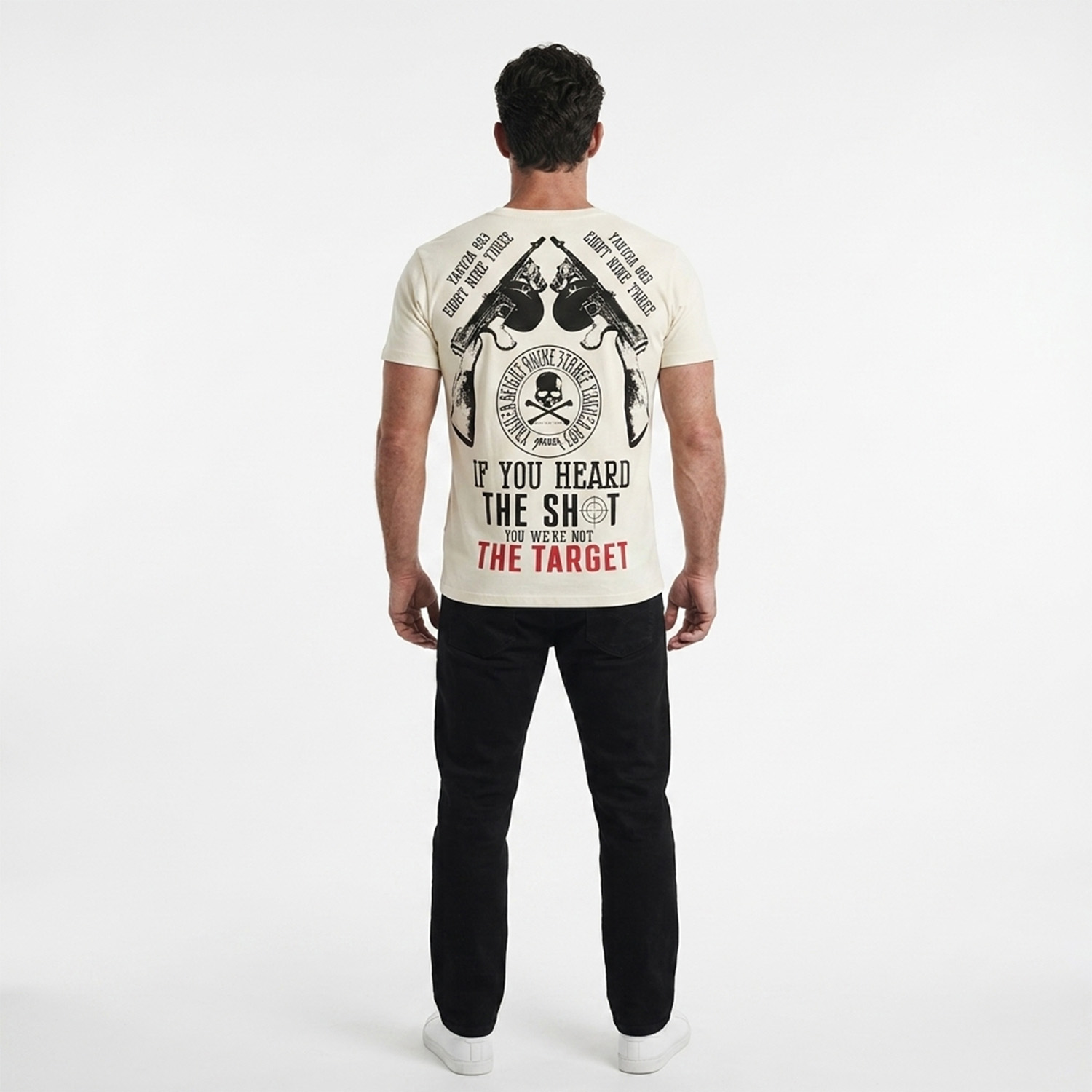 Yakuza pánské tričko Shot Regular T-Shirt bone/white XL