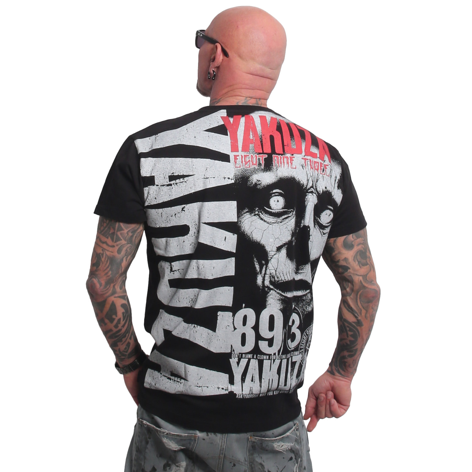 Yakuza pánské tričko Clown V02 Regular T-Shirt black 4XL