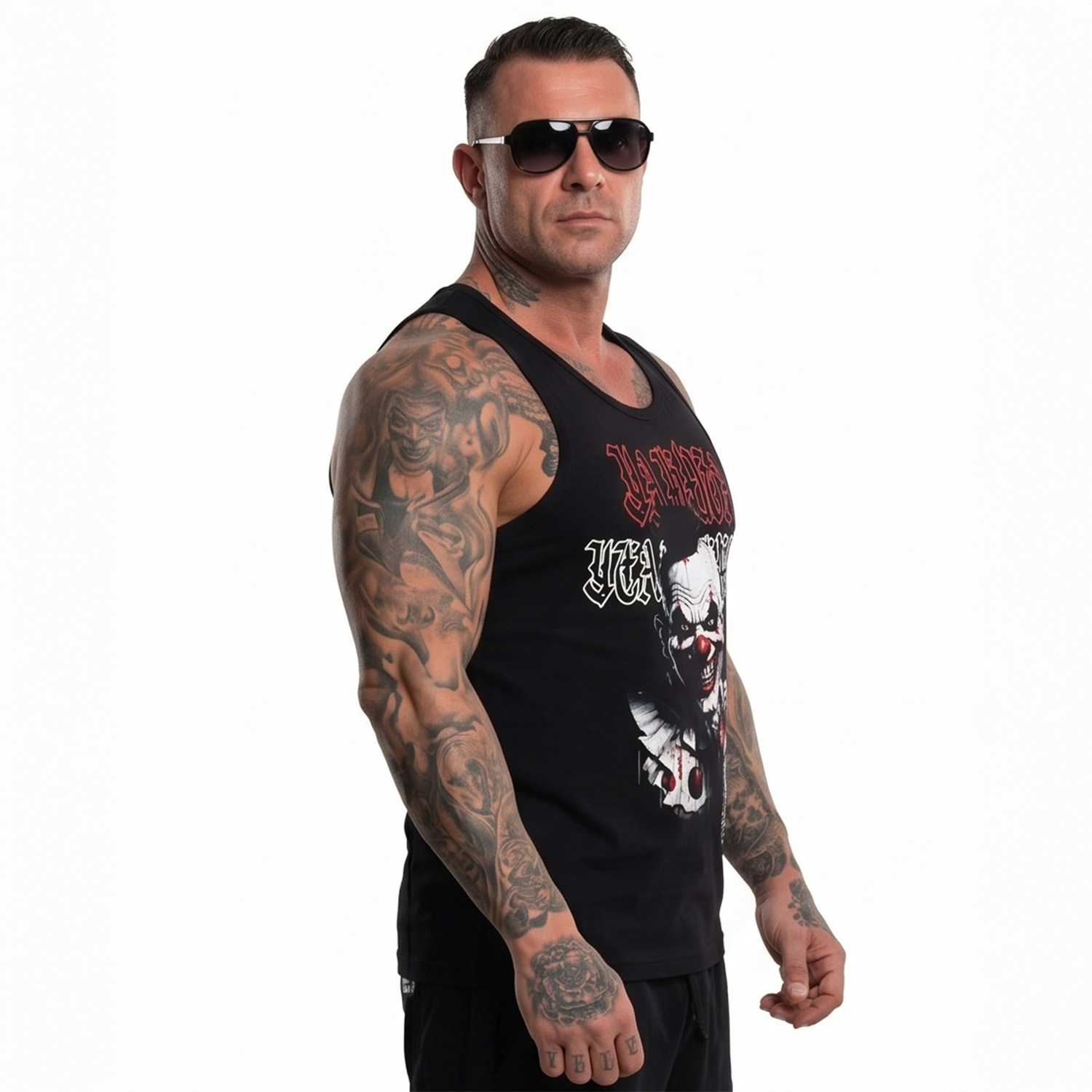 Yakuza pánské tílko Yeah Slim Racer Tanktop black 4XL