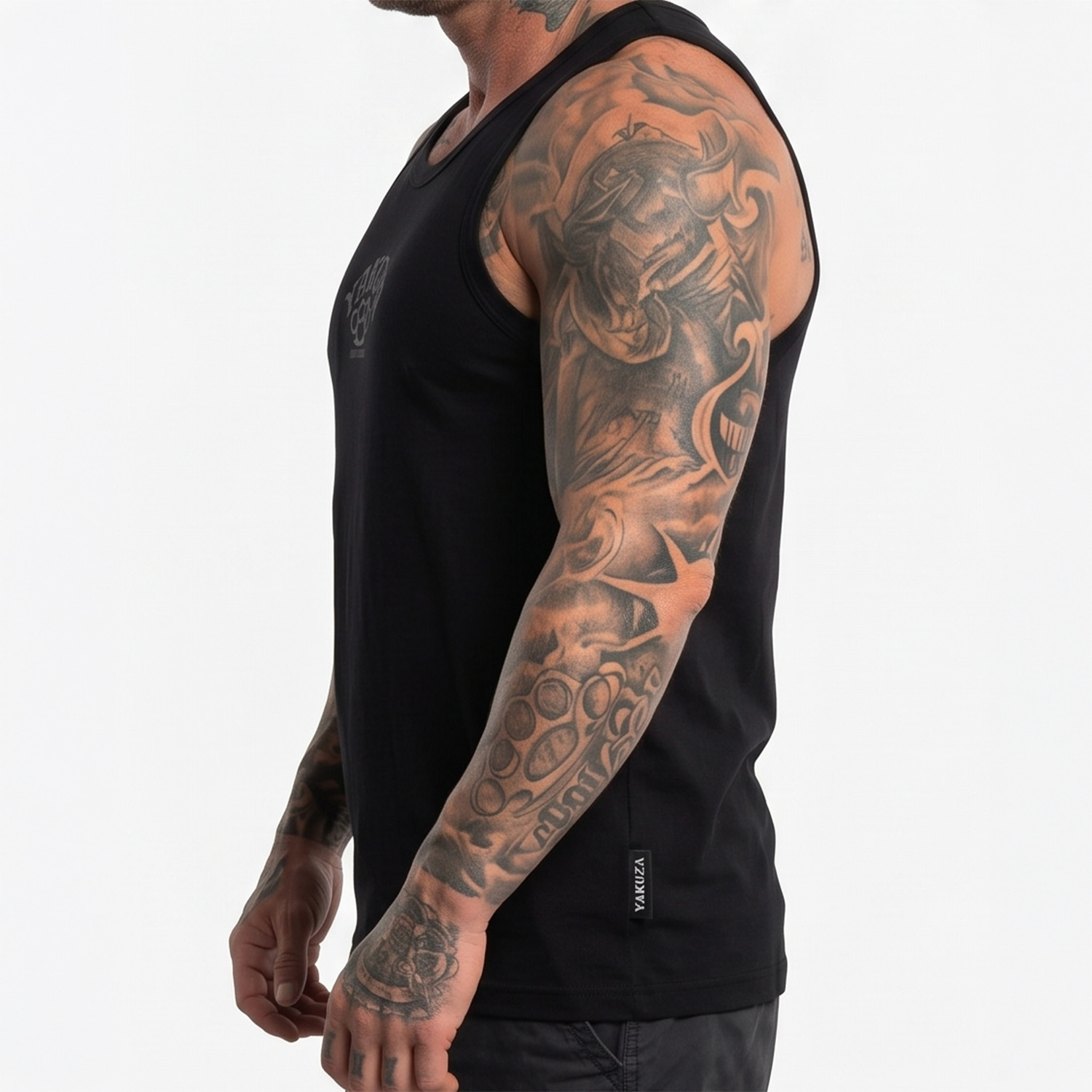 Yakuza pánské tílko Crusher Slim Racer Basic Tanktop black 2XL