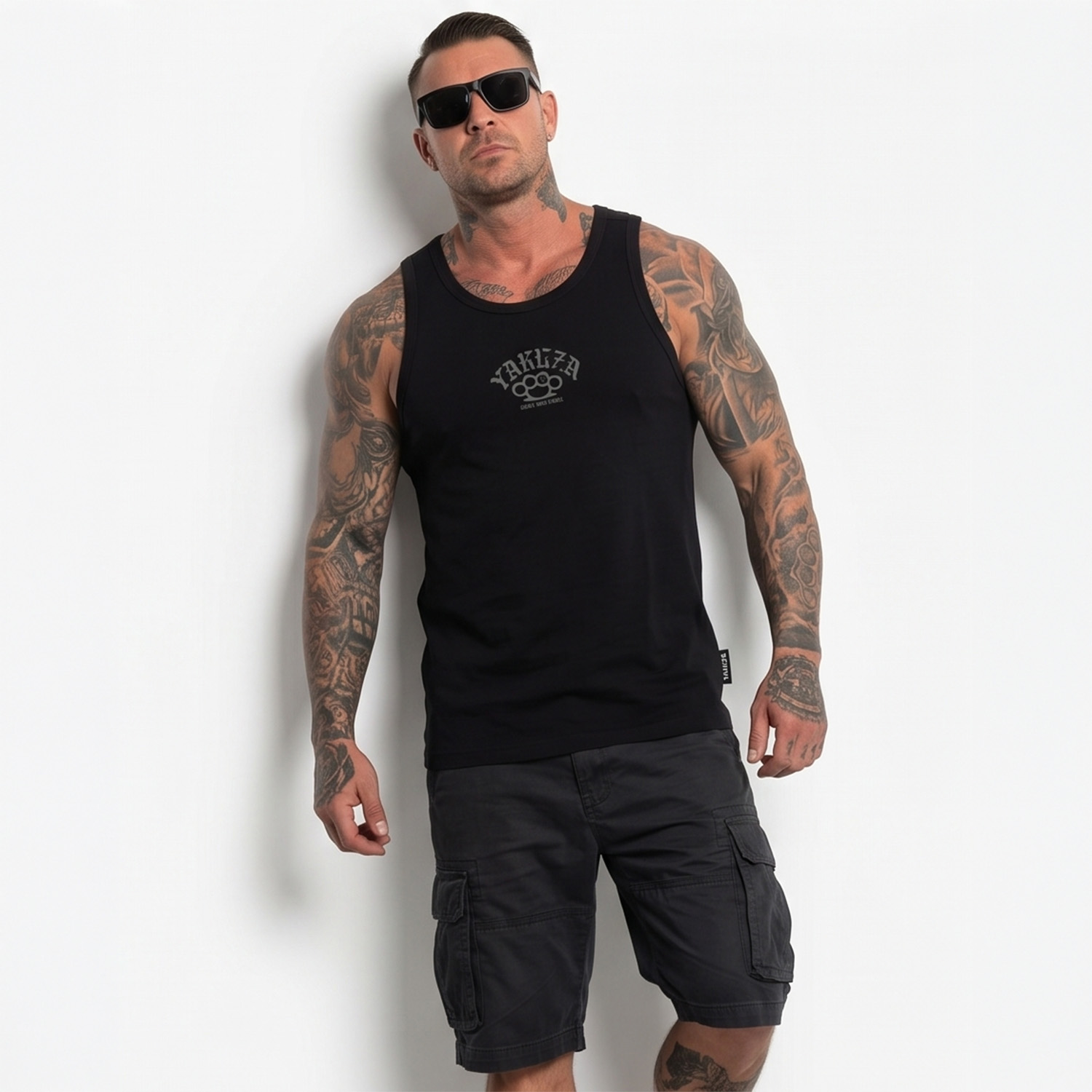 Yakuza pánské tílko Crusher Slim Racer Basic Tanktop black 2XL