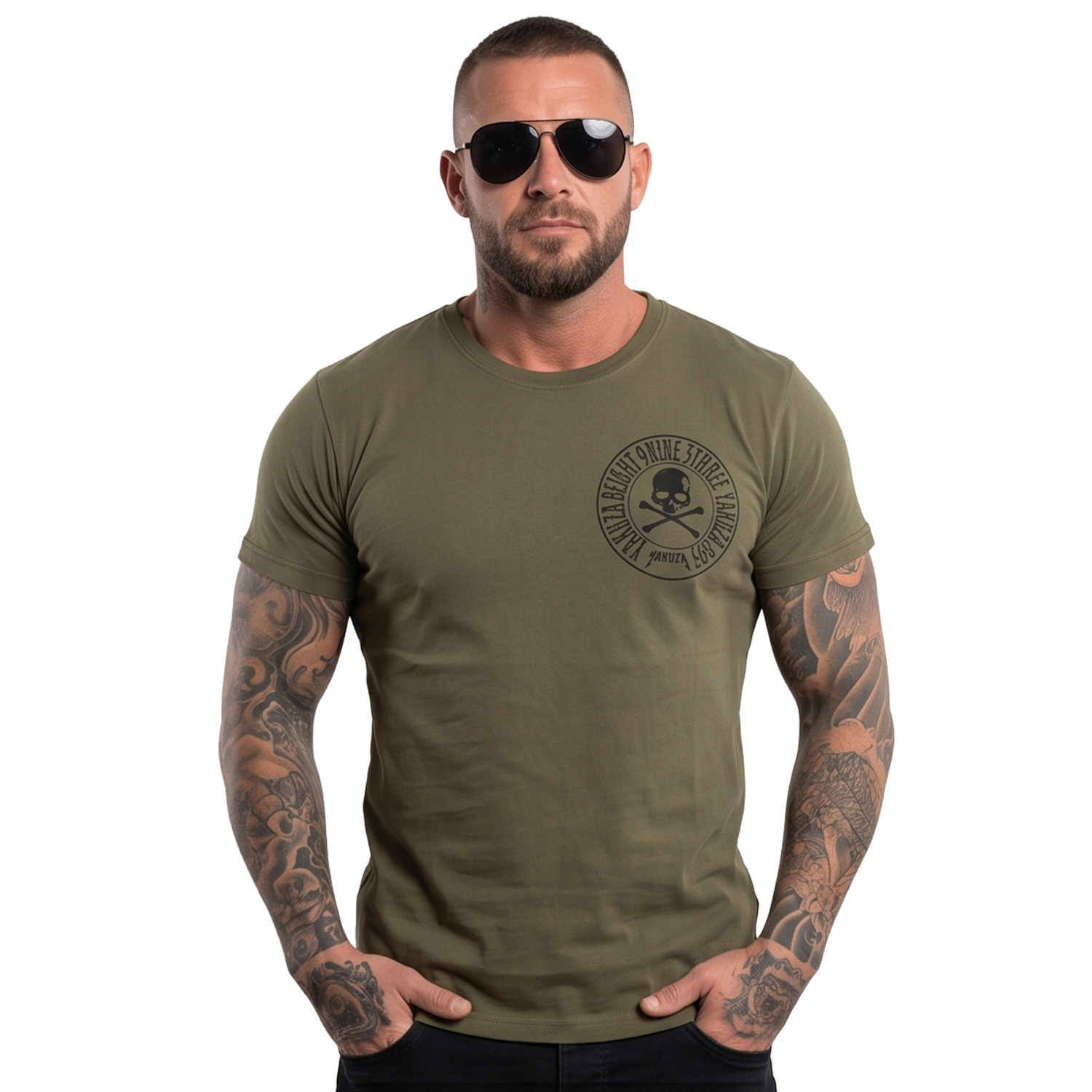 Yakuza pánské tričko FS Knuckles Regular T-Shirt grape/leaf 2XL