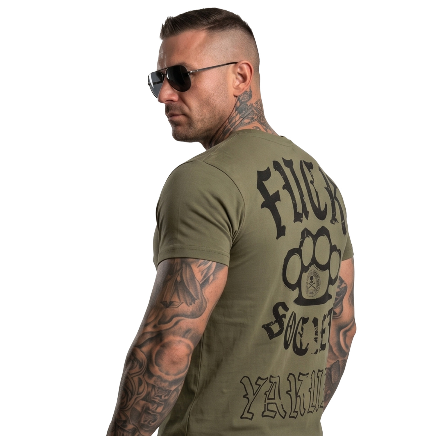 Yakuza pánské tričko FS Knuckles Regular T-Shirt grape/leaf 2XL