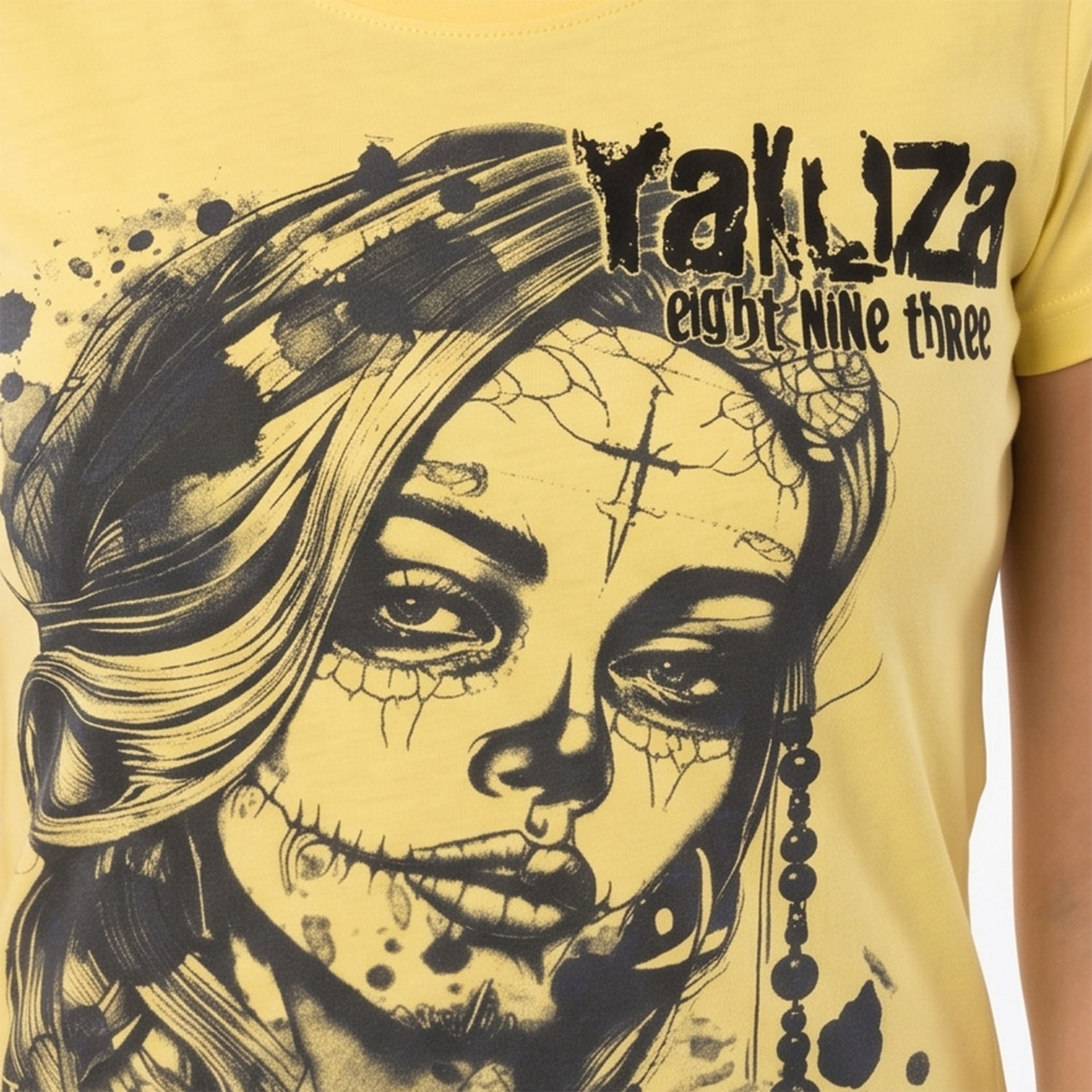 Yakuza dámské tílko Sorrow Curved Crew Neck T-Shirt french/vanilla 3XL