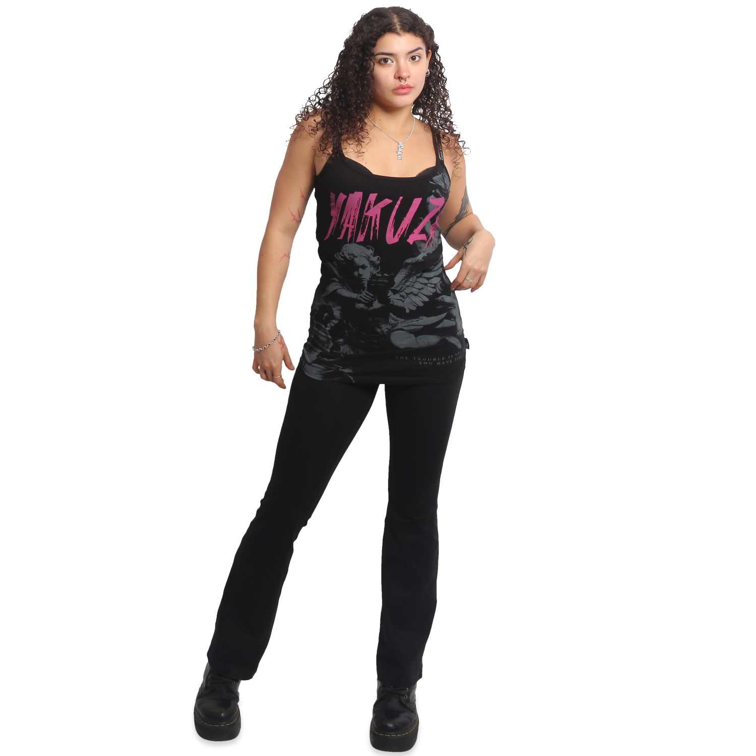 Yakuza dámské tílko Hidden Cami Top black L