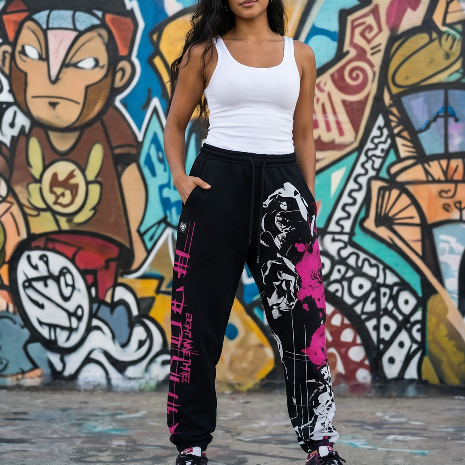 Yakuza dámské tepláky Flowers Loose Joggers