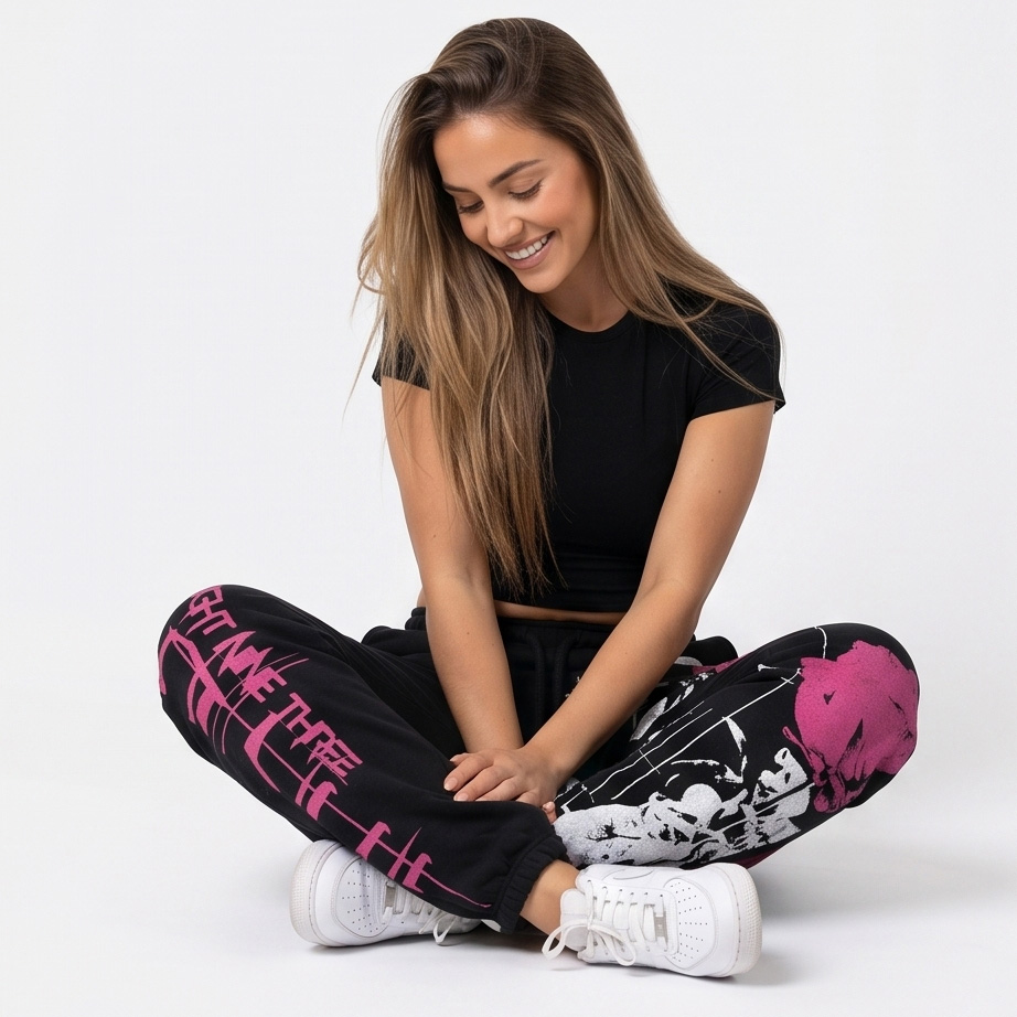 Yakuza dámské tepláky Flowers Loose Joggers