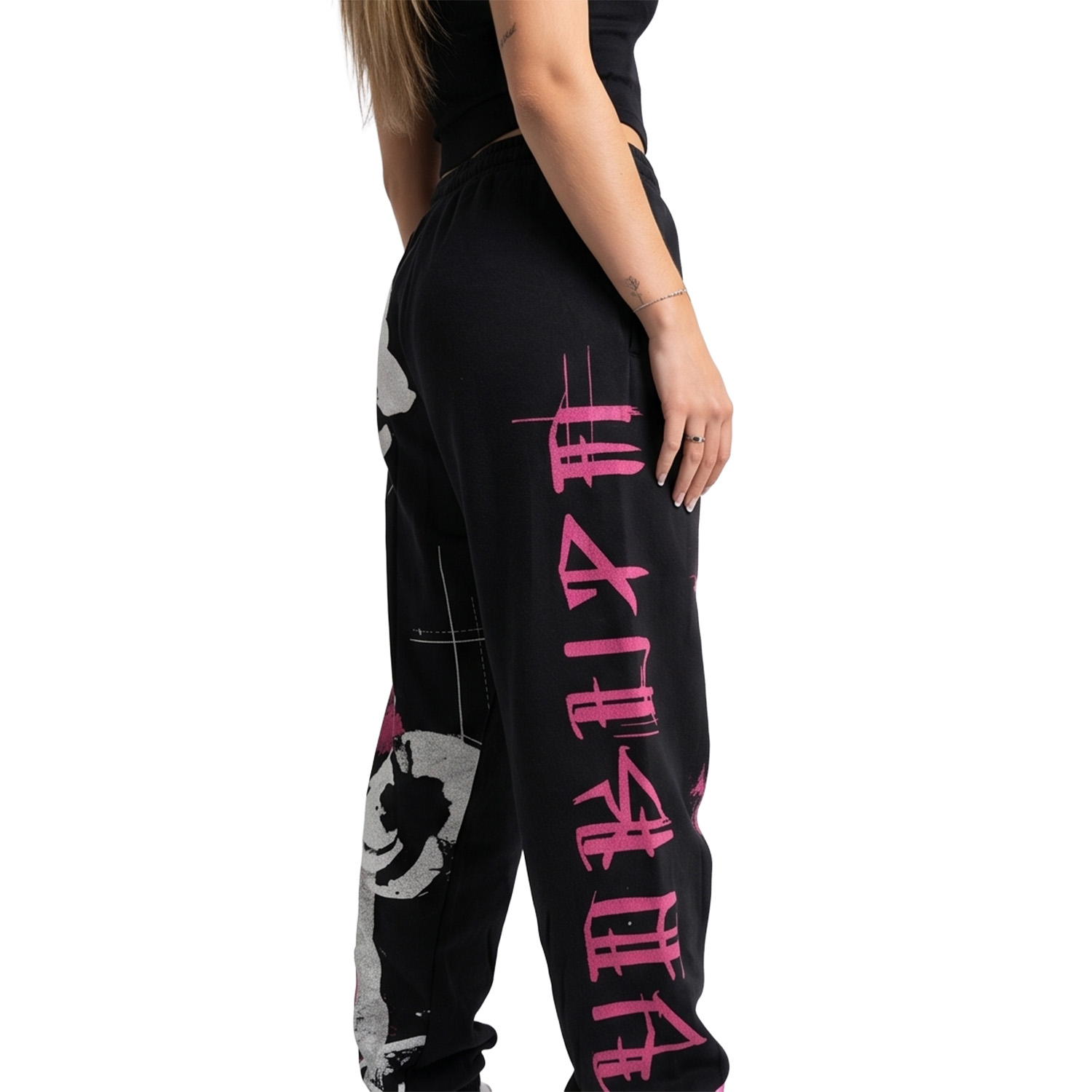 Yakuza dámské tepláky Flowers Loose Joggers
