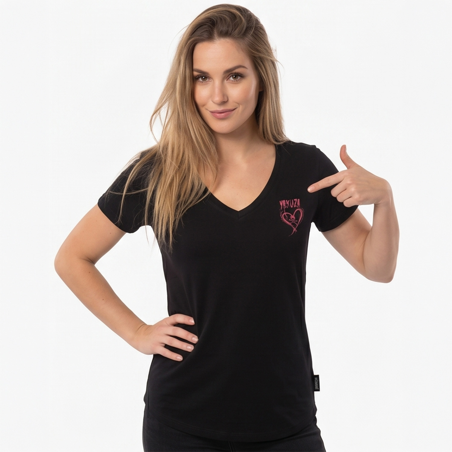 Yakuza dámské tílko Heart Curved V Neck Basic T-Shirt