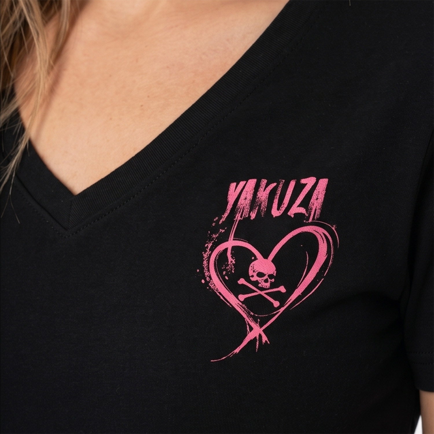 Yakuza dámské tílko Heart Curved V Neck Basic T-Shirt
