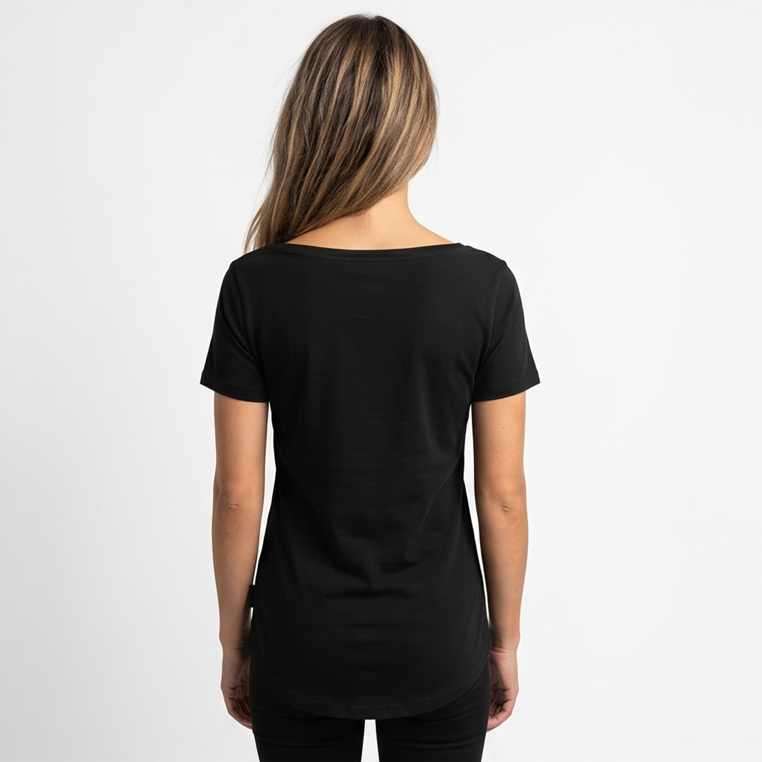 Yakuza dámské tílko Rose Curved Crew Neck Basic T-Shirt black M