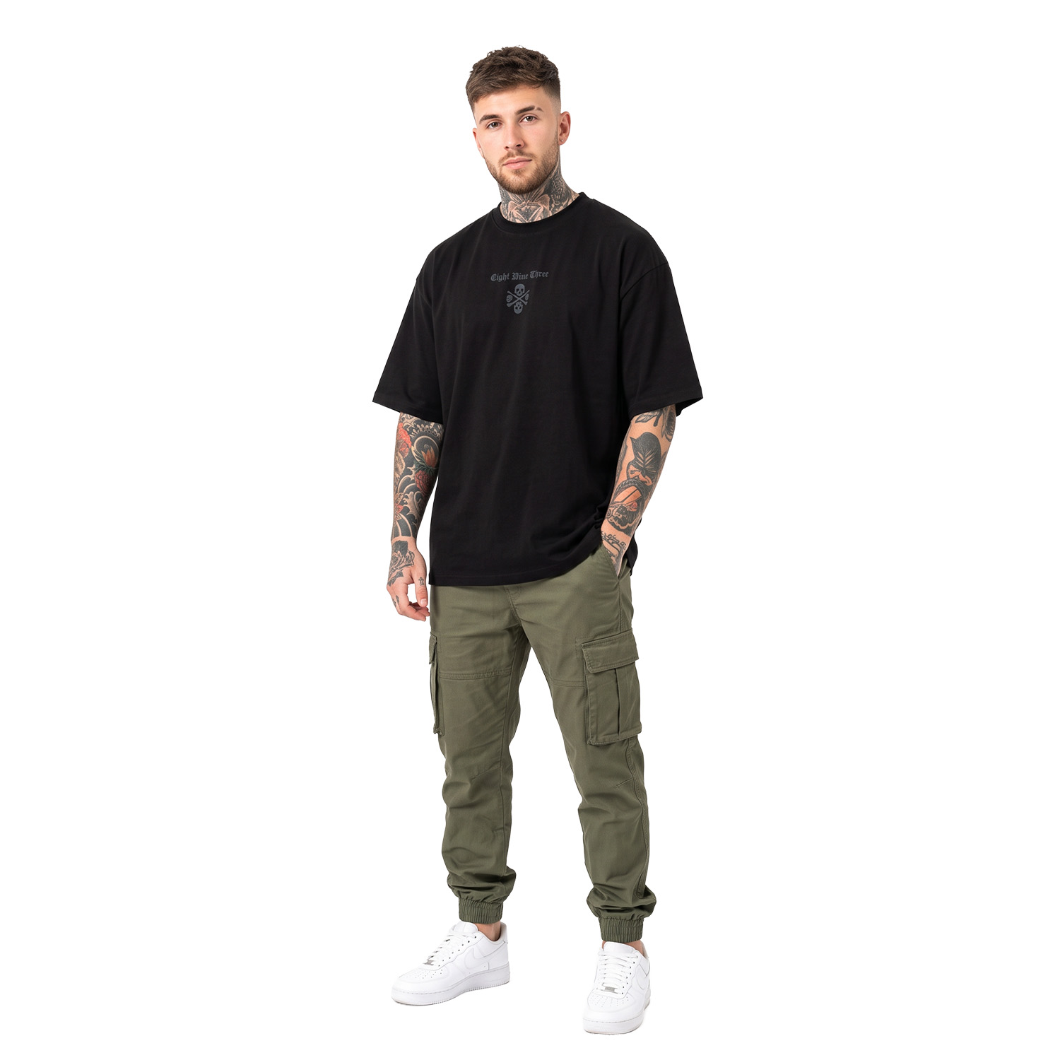 Yakuza pánské tričko 3RD Oversized T-Shirt [250GSM] black M