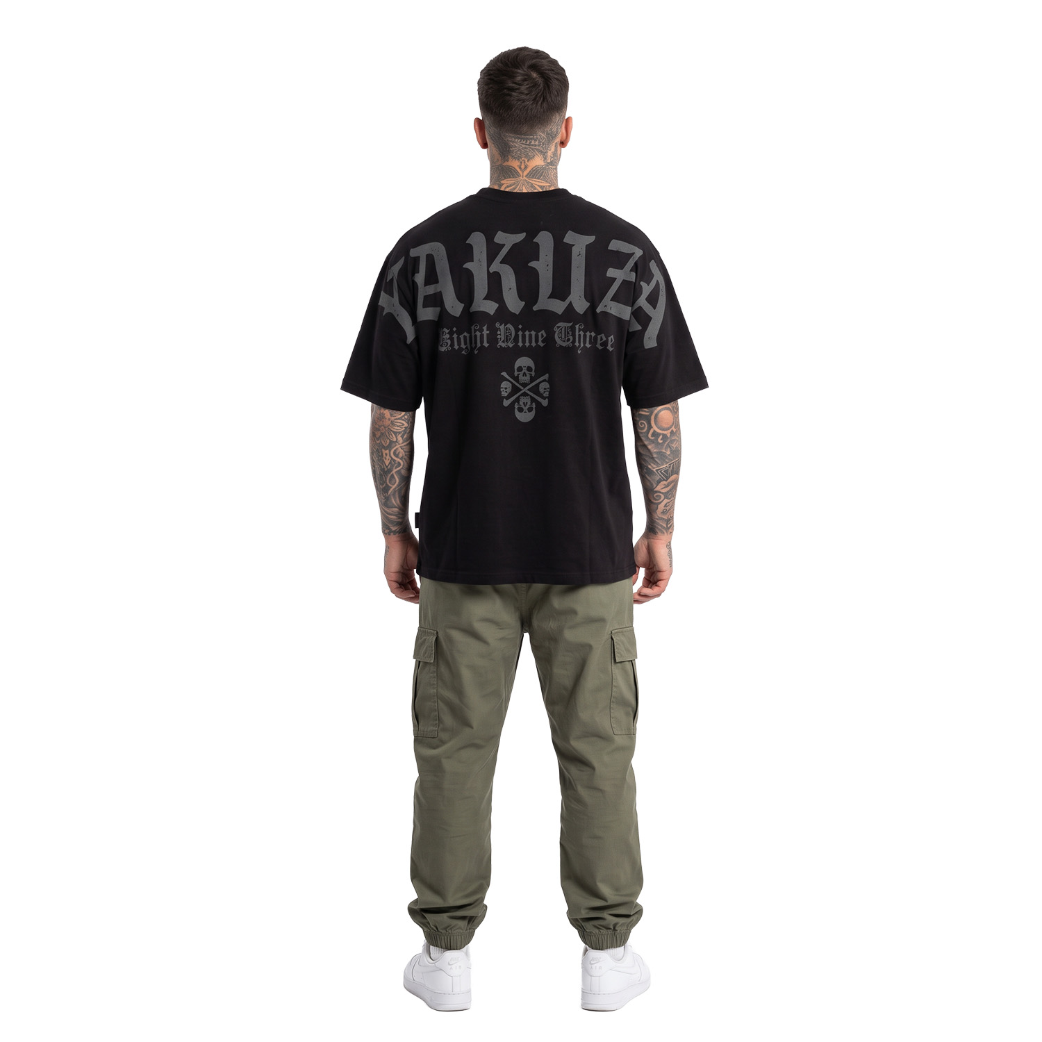 Yakuza pánské tričko 3RD Oversized T-Shirt [250GSM] black M