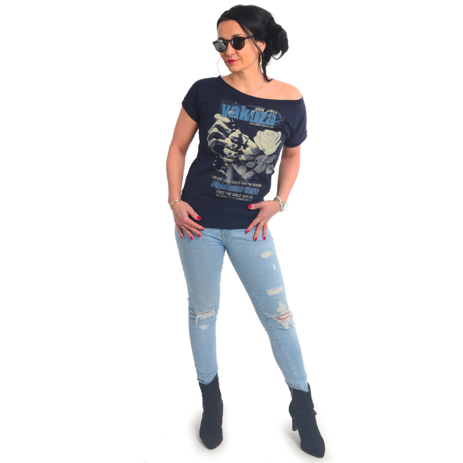 Yakuza dámské tílko Believe Wide Crew Neck T-Shirt