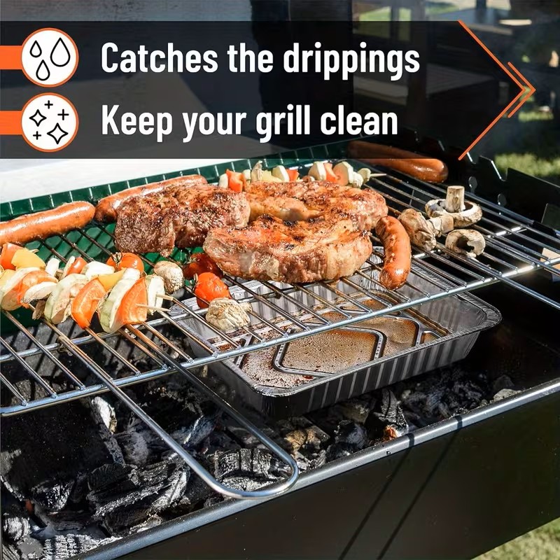 DR HOME DIVISION Aluschale Abtropfschale Grillschale 100er Pack