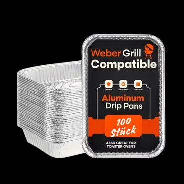 DR HOME DIVISION Aluschale Abtropfschale Grillschale 100er Pack